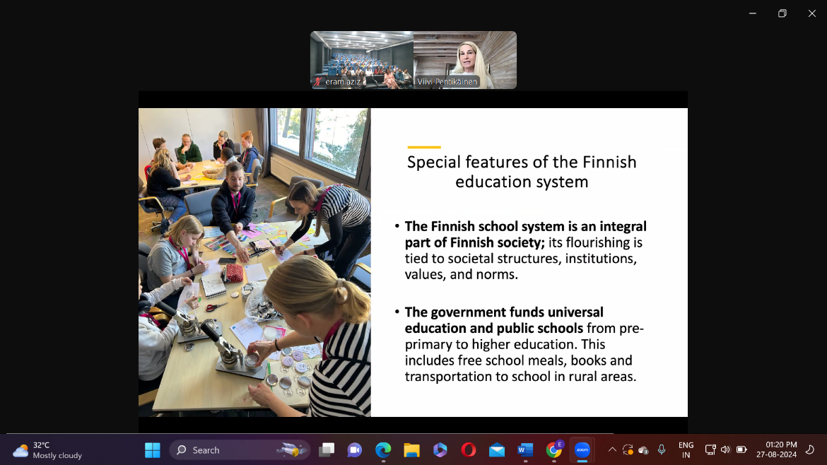 Report of International Webinar