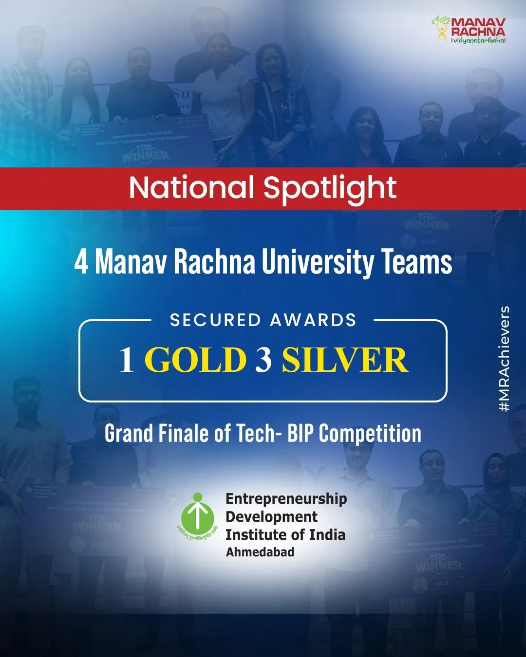 Tech-BIP Grand Finale hosted by Entrepreneurship Development Institute of India.