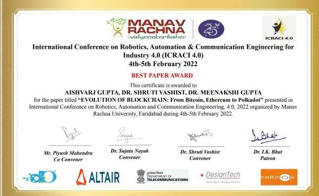 Best Paper Award