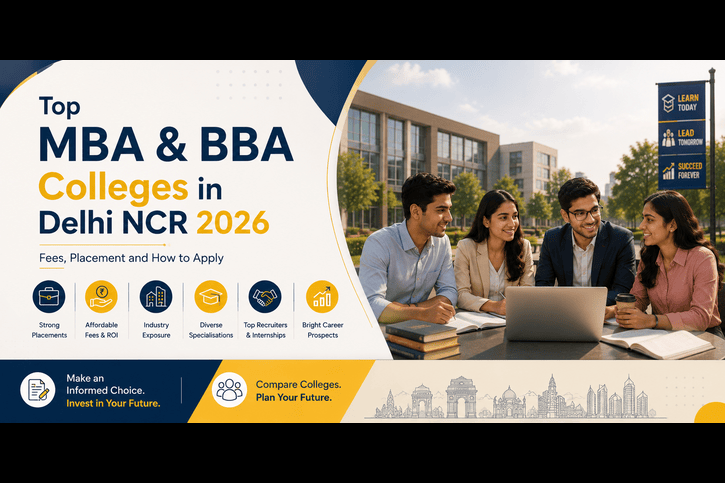 Top MBA & BBA Colleges in Delhi NCR 2026: Fees, Placement and How to Apply