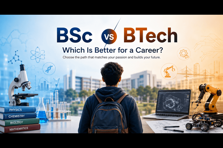 BSc vs B.Tech – Which Is Better for a Career?