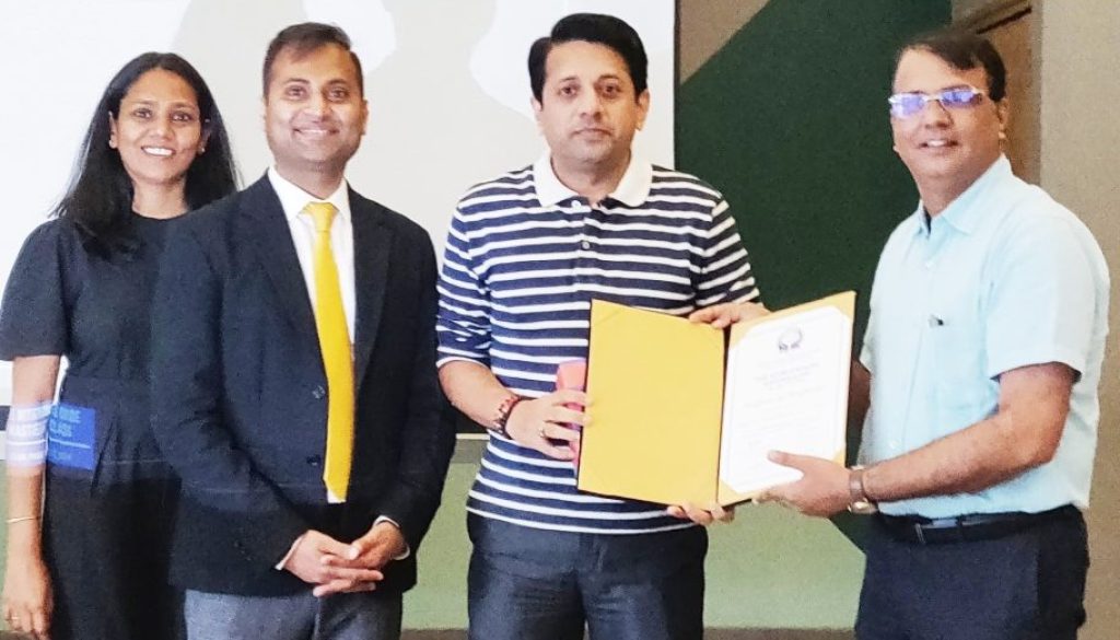 MASTERCLASS  NITROUS OXIDE SEDATION COURSE AWARDED TO PROF(DR) NARESH SHARMA.
